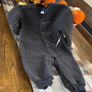 Old Navy Sherpa Kids Gray One Piece